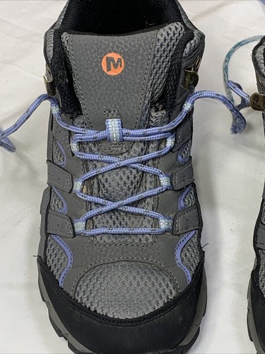 Merrell Girls Hiking Boot Moab II Mid Waterproof Shoes Size 4.5 Big Kid Youth - Picture 9 of 14