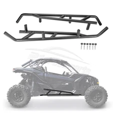 Apetaco For Can-Am Maverick X3 STEEL 1.75" Tree Kickers Brush Guard Nerf Bars
