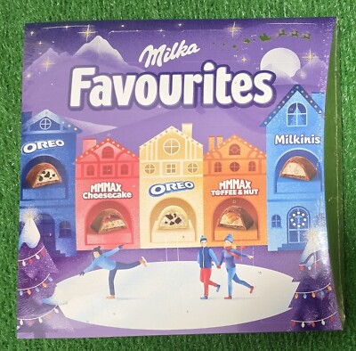 (89,81 /kg) Milka Favourites Kalender 206g gefüllt Schokolade Praline Versand 0 