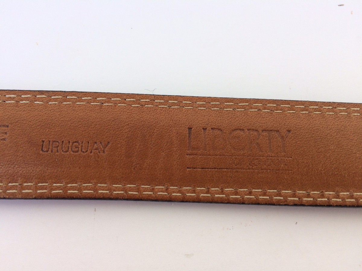 Liberty of London Burnished Cowhide Belt Glove Leather Lined Basket Woven 29-32 1-1/2 main image 2