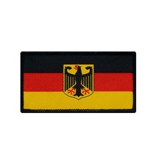 Bundeswehr Germany Deutschland Flaggen Patch mit Adler - gewebt mit Klett