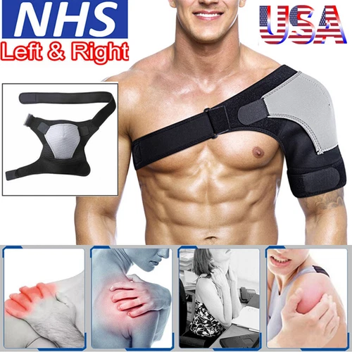 Shoulder Brace Rotator Cuff Support Adjustable Belt Sleeve Sprains Pain Relief