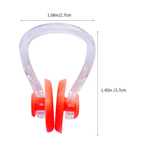 20 Pcs Swimming Silicone Nose Clip Invisible Plugs for Pinchers Pool - Bild 11 von 12