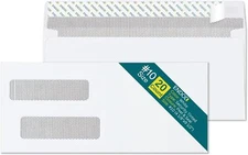 #10 Double Window Security | 20 Count, Blank | Peel & Seal 