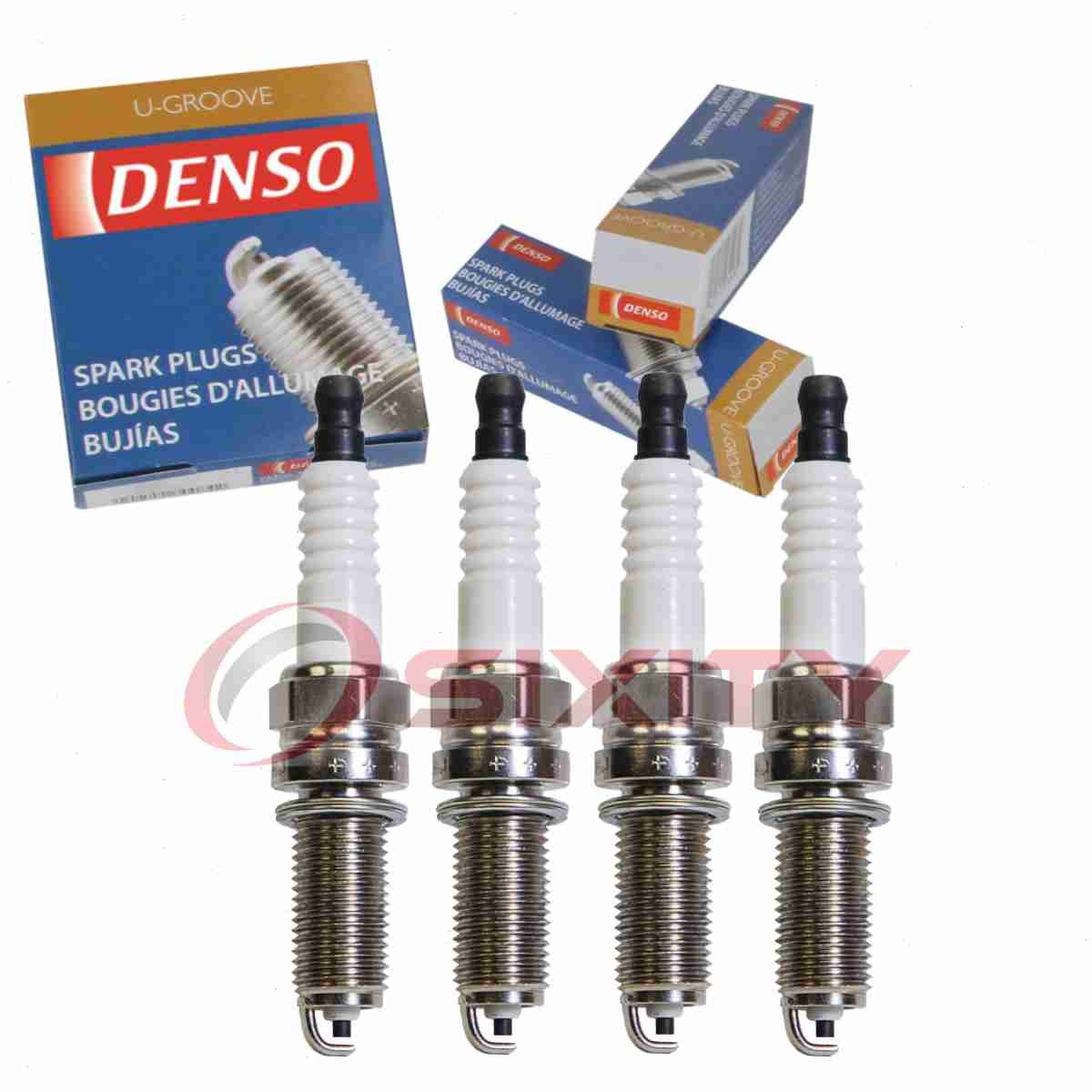 4 pc Denso Standard U-Groove Spark Plugs for 2015-2016 Kia Optima 2.0L 2.4L nq