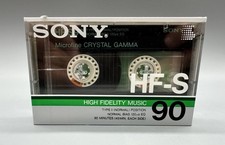 SONY HF-S 90 1986 USA TYPE I  BLANK CASSETTE TAPE 1  SEALED 