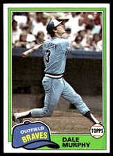 Dale Murphy 1981 Topps #504 Atlanta Braves MLB READ FREE SHIPPING AutographDen