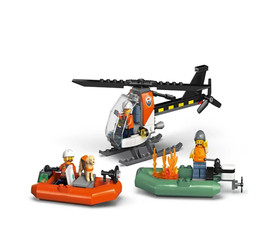LEGO City Coast Guard Rescue Boat Helicopter Building Set 60504, 742 Pieces
