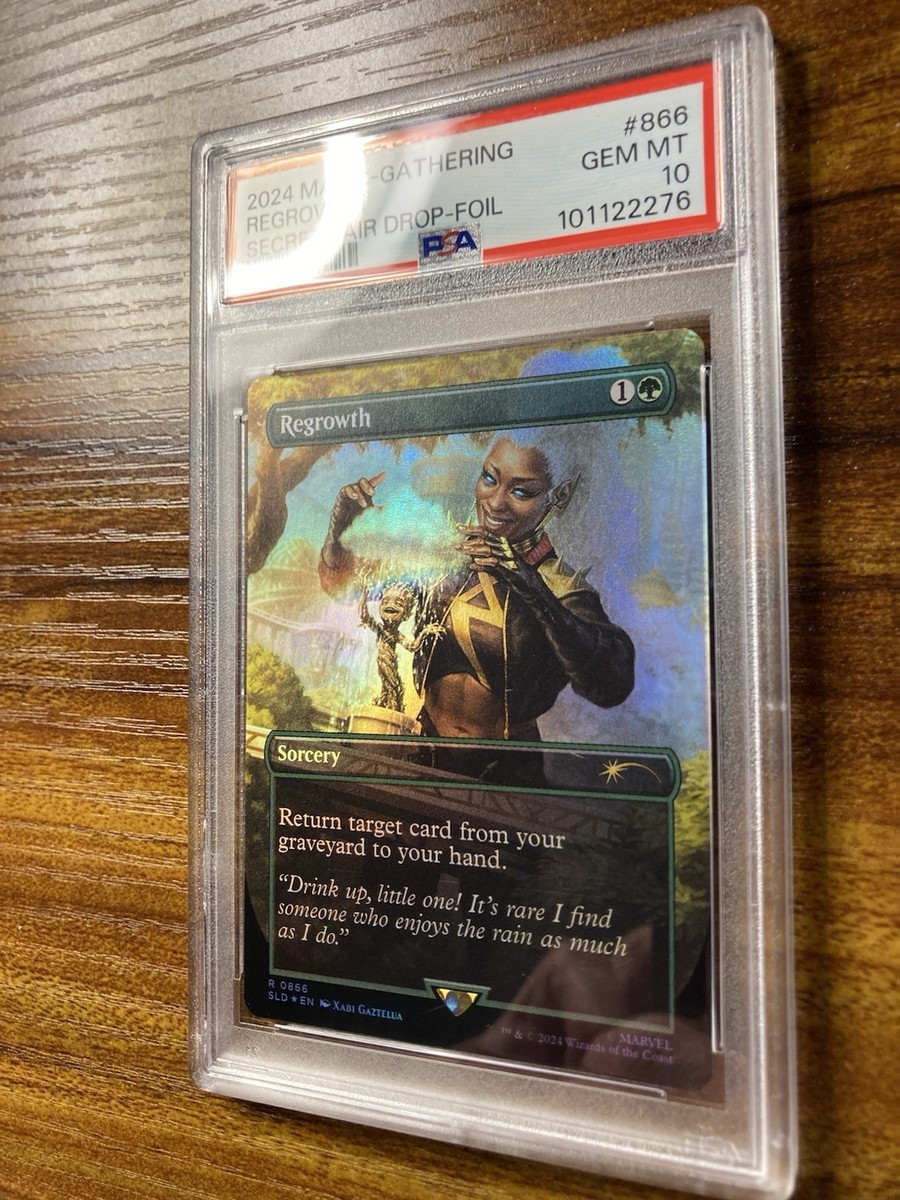 MTG✨REGROWTH FOIL✨SLD X MARVEL Storm PSA 10 RARE Sorcery BONUS