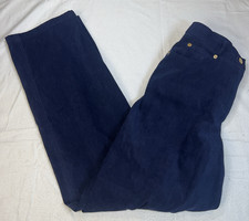 St. John  s Sport Size 8 Navy Pants Trousers Microfiber Straight Classic