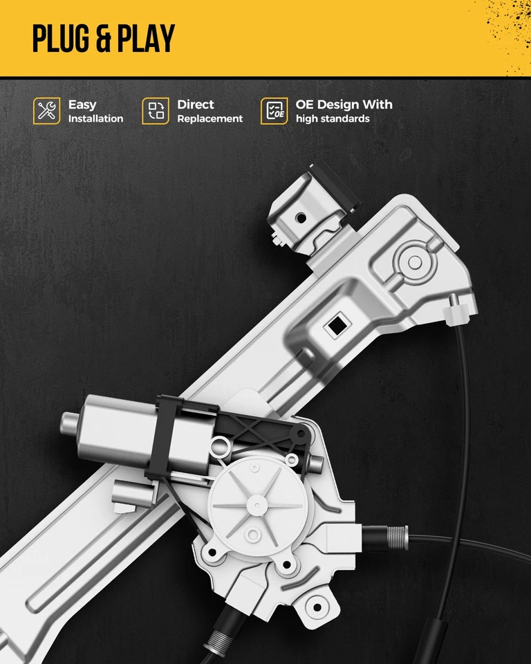 Regulador de ventana delantera izquierda con motor para Chevrolet Impala Limited 2014-2016 Foto 4 de 4