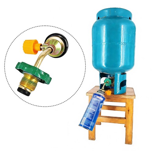 1x Butane Gas Refill Adapter Cylinder Tank Coupler Valve For Outdoor Camping BBQ - Picture 3 of 7