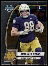 2024 Bowman University Chrome #132 Mitchell Evans