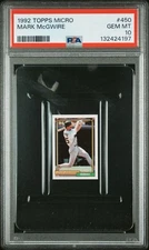 1992 Topps Micro #450 MARK McGWIRE PSA 10 GEM MINT 💎A’s  POP 9🔥