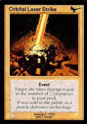 Orbital Laser Strike - Limited - Shadowfist CCG