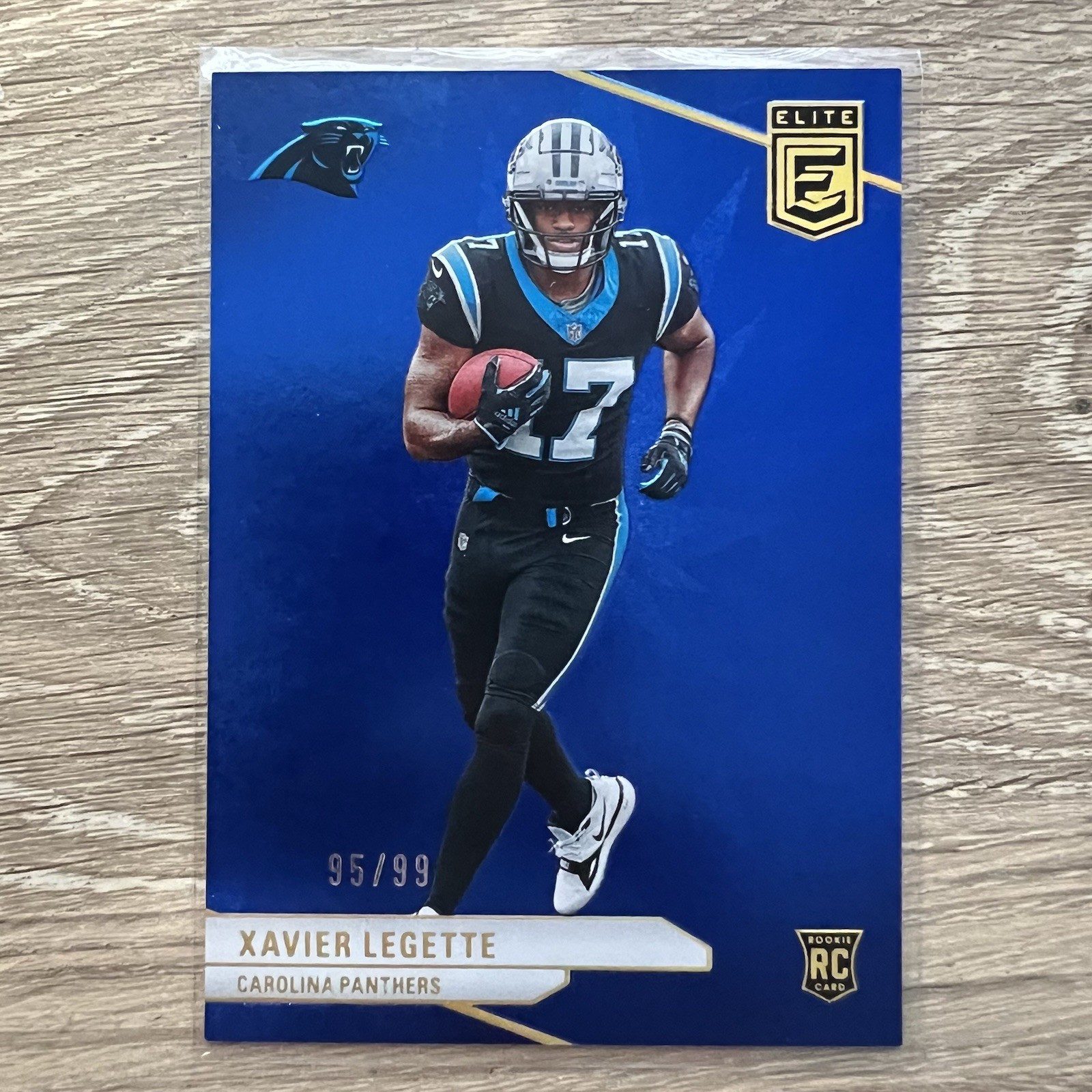 Xavier Legette - COLOR MATCH - 2024 Donruss Elite Blue RC /99 Carolina Panthers