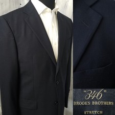 Brooks Brothers 346 Mens Blazer 40R Navy Wool Sport Coat
