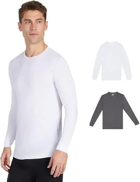 32 Degrees Heat Men's Crew Neck Base Layer Long-Sleeve Top Medium Chest 38-40