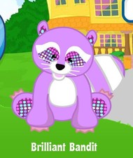 Webkinz Classic Brilliant Bandit Adoption Code Only Messaged