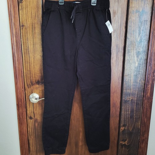 New Girls Black Old Navy Jogger Black Pants Sz XL 14-16 Adjustable Waist...