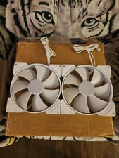 2 X Fractal Design Prisma AL-18 PWM White 180 mm ARGB - NEVER USED