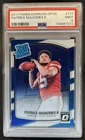 2017 Panini Donruss Optic Patrick Mahomes II RC Rated Rookie #177 Chiefs PSA 9