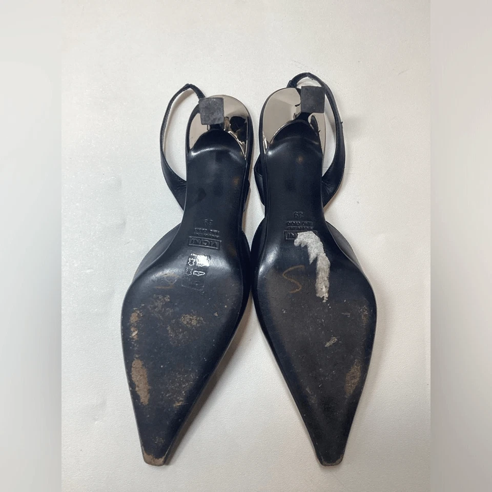 Tacones Giuseppe Zanotti de cuero azul marino talla EU 39 Foto 4 de 4