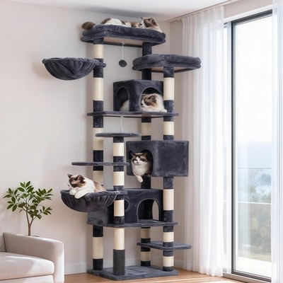 Hey-brother Cat Tree, 74 inches Multi-Level XL Large Cat Tower for Indoor Cat...