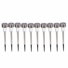 LED 10PCS Outdoor Garden Solar Lights Lamp Walkway Path Landscape Decorative