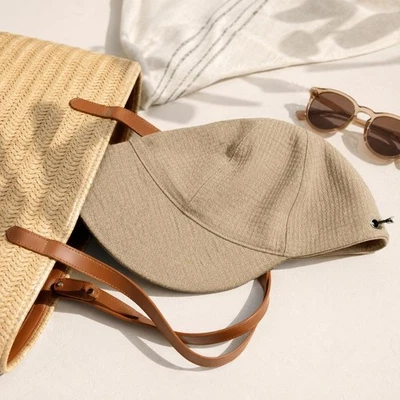 Chapeau Large Bord Pliable Polyester Femme Protection UV Outdoor - Photo 1/4