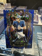 2022 Panini Select - Club Level Daniel Jones #225 Blue Disco Prizm /25