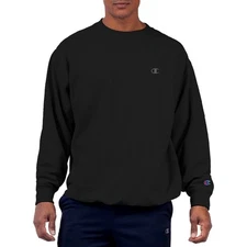 Champion Men's Big & Tall Long Sleeve Pullover Fleece Crew, Size & Color Options