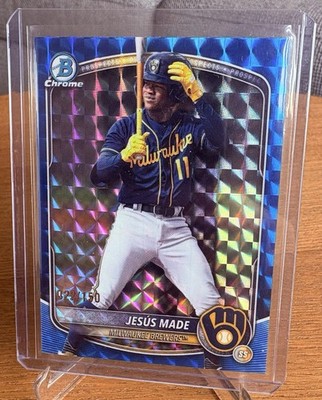 2025 Bowman Draft Jesus Made /150 Geomatric Brewers