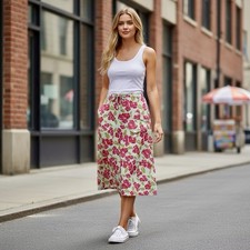   FLAX Lagenlook / Prairie / Bohemian Style Skirt Size Small.