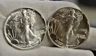 (2) 1988 US Silver Eagle $1 Gem Unc Better Date....