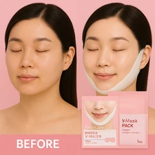 10 Pcs Hydrogel V Line Lifting Mask Collagen Chin Jawline Slimming Firming