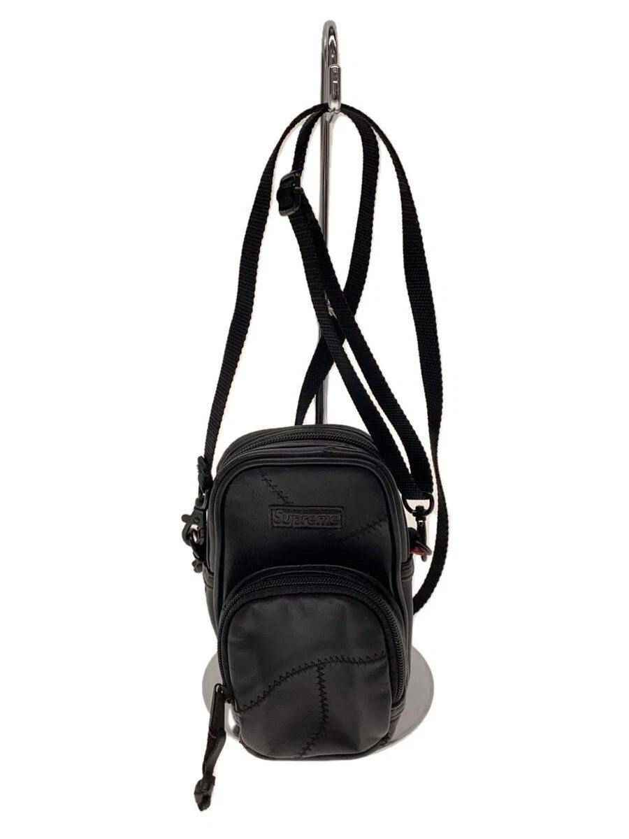 Sac bandoulière Supreme cuir noir occasion