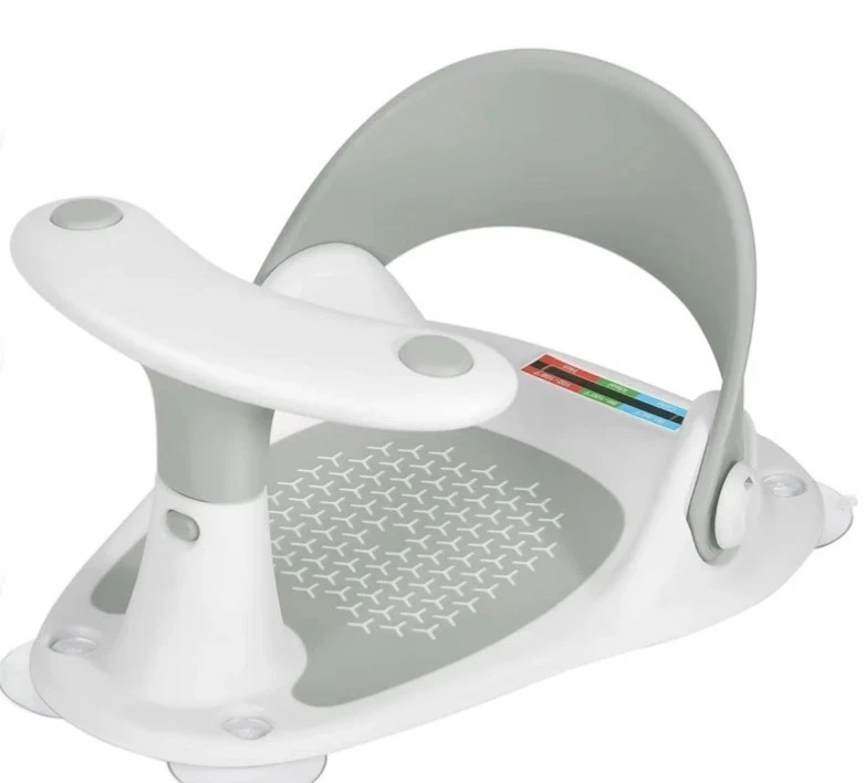 Baby Bathtub Seat Gray w/ Thermometer Non-Slip Support Chair 6-24 Months
Opens in a new window or ta