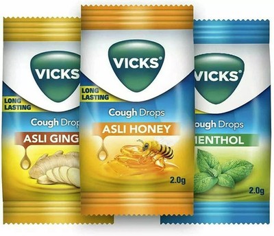 Vicks Cough Drops Candy 110 Pcs For Throat Relief Free Shipping