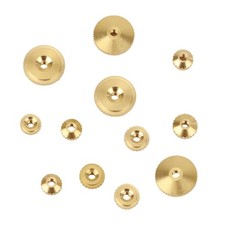 12pcs Brass Clock Hand Nut Assortment, Grandfather 5mm, 6mm, 10mm, gold