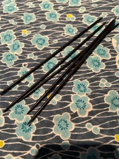 Holz & Stein Rare Vintage EBONY DPN Knitting Needle Size US 3- 3.25mm