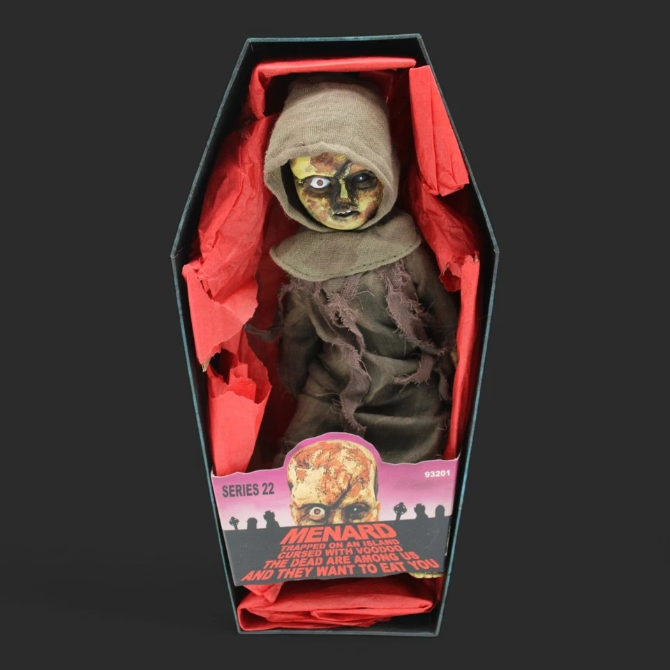 Muñecas Living Dead Serie 22 Muñeca Zombie Menard En Caja Ataúd Foto 2 de 4
