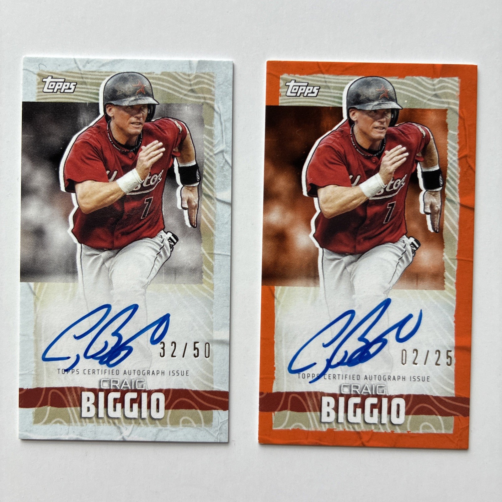 2023 Topps Rip Card Craig Biggio Autos 2/25 32/50 HOF autograph on-card