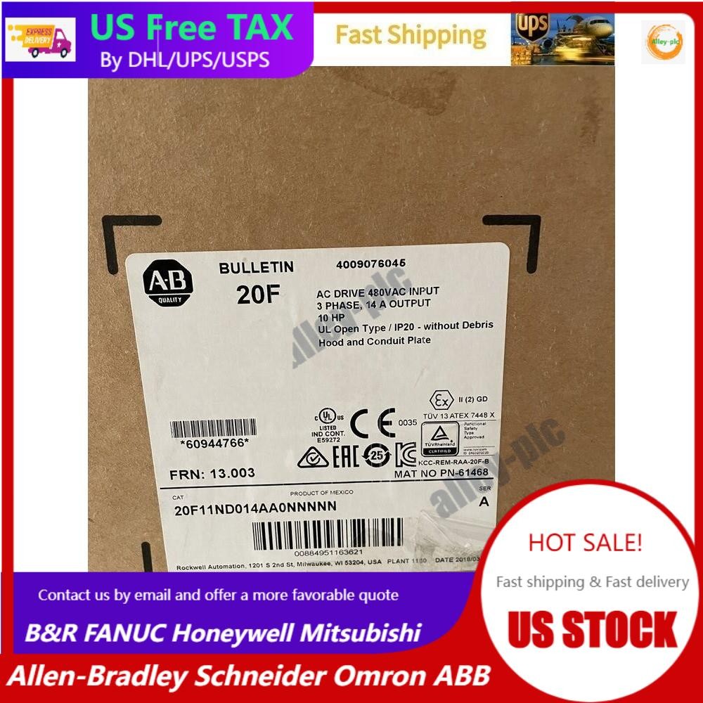 AB 20F11ND014AA0NNNNN 14A 460V 10HP PowerFlex 753 US Free Tax