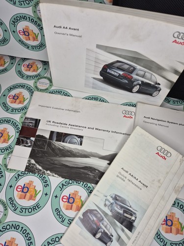 AUDI A4 A4 AVANT OWNERS MANUAL HANDBOOK WALLET 2004-2008 - Picture 4 of 16