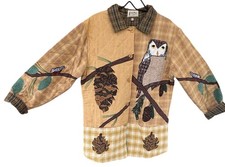 Patch Magic Quilted Owl & Pinecone Plaid Jack...