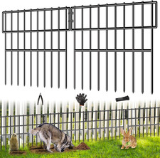 39.5Ft L X 13In H Animal Barrier Fence, 28 Panels No Dig Fence for Dogs, 1.52I