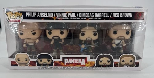 Funko Rocks Pantera 4 Pk Phil Anselmo/Vinnie Paul/Dimebag Darrell/Rex Brown POP!