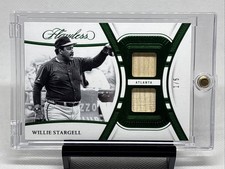 2024 Flawless Dual Patches Willie Stargell Emerald 1/5! Bat Braves HOF NM