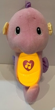 Fisher Price Ocean Wonders Soothe Pink Glow Seahorse Musical Plush